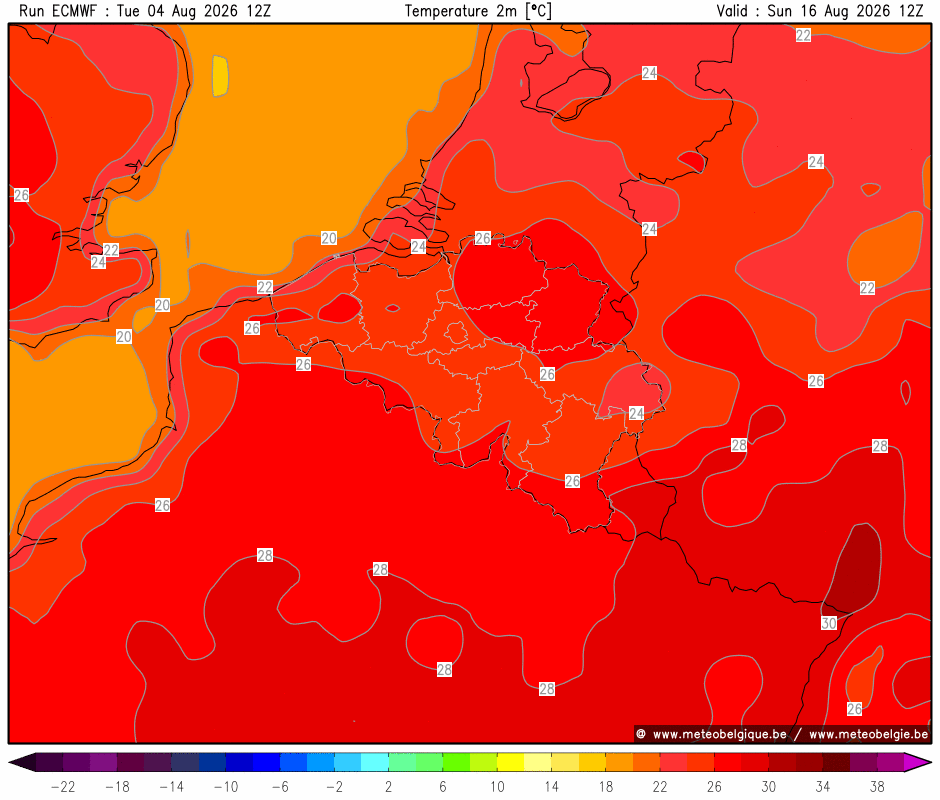 Dim 16/08/2026 12Z (+288h)